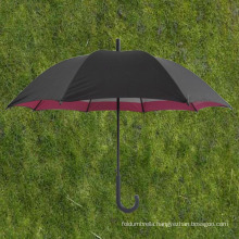 23X8X2k Double Layer Pongee Fabric Straight Umbrella (YSS0081-1)